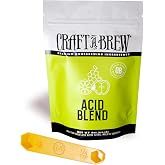 Craft A Brew - Acid Blend - Food Grade - For At Home Brewing - For Homemade Fruit Wines - Malic, Citric &amp; Tartaric Acid Blend - Balances Flavor of Low-Acid Fruit Wines - 4 oz Package