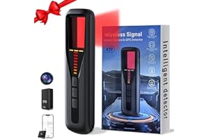 SUNTONY Hidden Camera Detectors for Travel 2025 Upgraded Spy Camera Finder, Wireless Signal Scanner for Office/ Car/ Bathroom/ Hotel. Features 5 Sensitivity Levels, 4 Detection Modes and 25 Hour Battery Life