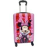 Fast Forward 20 Inches Minnie Mouse Suitcase For Kids - Hard Sided Tween Travel Trolley kid suitcase for girls With Wheels