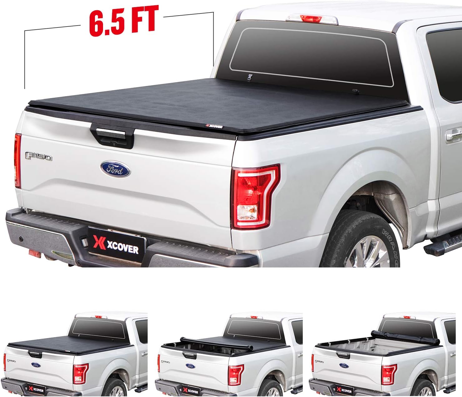 Xcover Soft Lock Roll Up Truck Bed Tonneau Cover Fit 2015 2020 Ford F150 Pickup 5 6 Ft Styleside Bed Automotive Cjp Org In