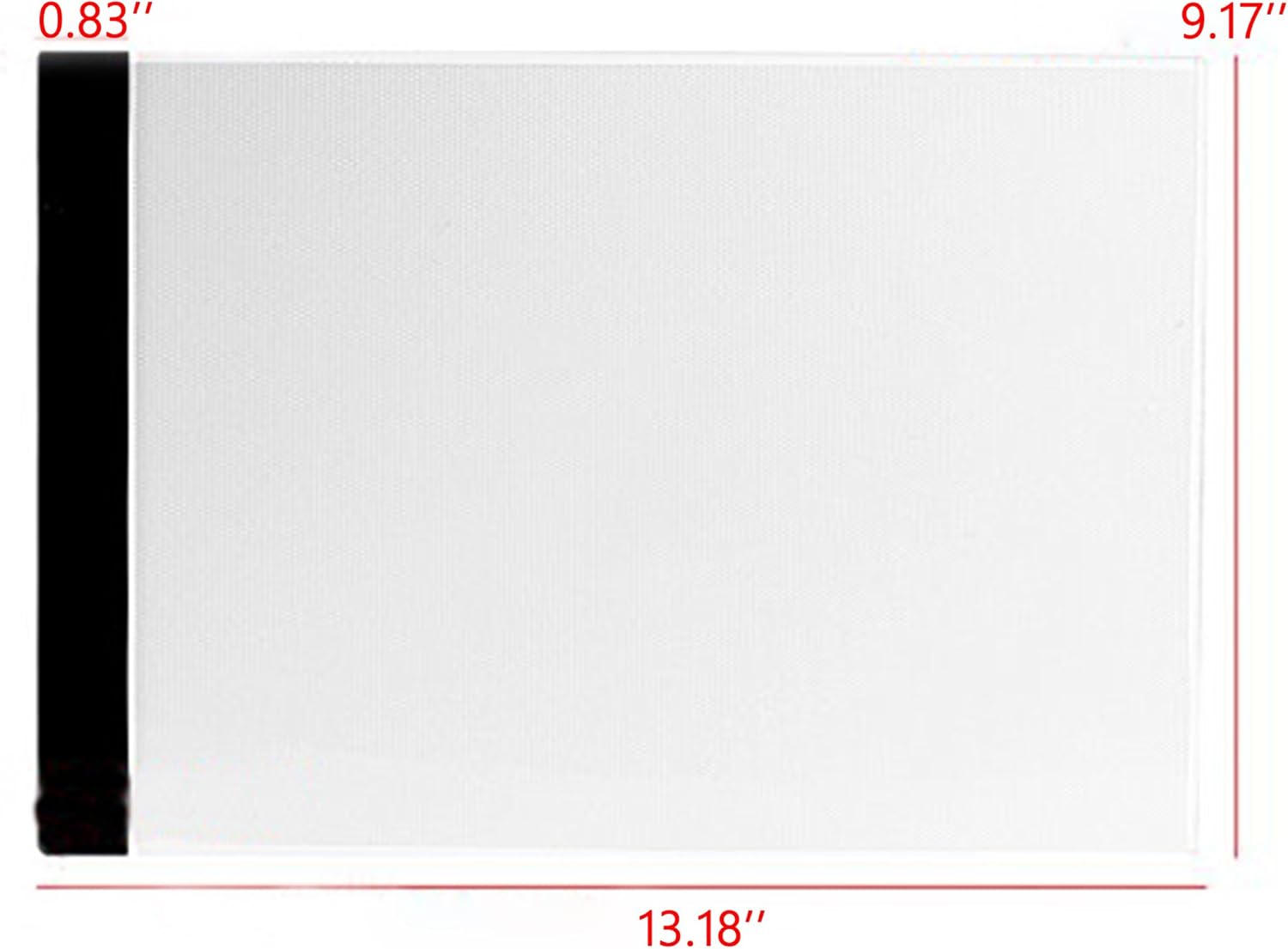 A4 Ultra-Thin Portable LED Light Box Tracer USB Power LED Artcraft Tracing Light Pad Light Box for Artists, Drawing, Sketching, Animation.