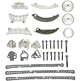 9-0753S 3.6 Timing Chain Kit, Compatible with 2007-2021 GMC Acadia Cadillac CTS Buick Enclave Chevy SRX Pontiac Saturn, Replaces# 12633452, for 2.8L 3.0L 3.2L 3.6L Engine 