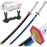 Zisu Demon Katana Sword, About 41 inches, Hashira Pillars & Protagonist Katana for Cosplay Purpose, Anime Original Texture