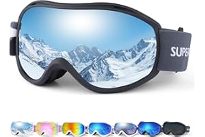 Supertrip Ski Goggles Men Women Anti-Fog Snow Goggles UV Protection Snowboard Goggles for Adult Youth