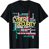 Cyber Security - Hacker IT Analyst Computer Programmer T-Shirt Small
