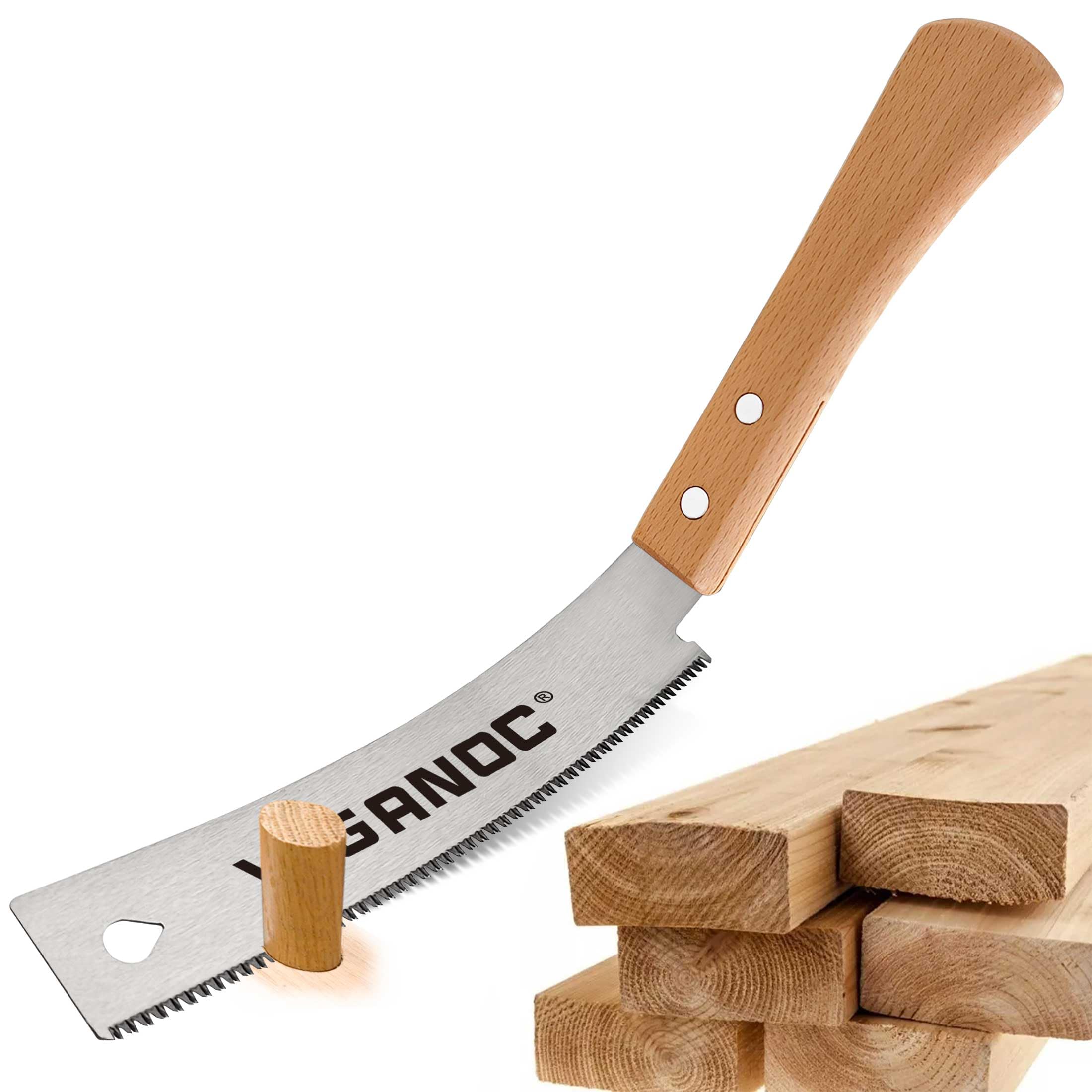 Viganoc Japanese Hand Saw 150mm (6") Pull Saw, Flush Cut Handsaws, WoodSaw, SK5 Flexible Blade 17 TPI for Wood Working