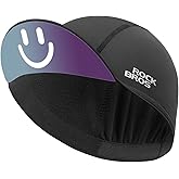 ROCKBROS Winter Cycling Caps for Men and Women Windproof Cycling Hat Under Helmet Liner Breathable Sweat Absorbent with Sun Visor Black