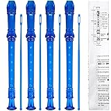 SANNIX 4 Pack Recorder Instrument for Kids, 8 Hole