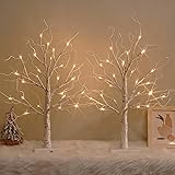 White Birch Tree with LED Lights, Lighted Birch