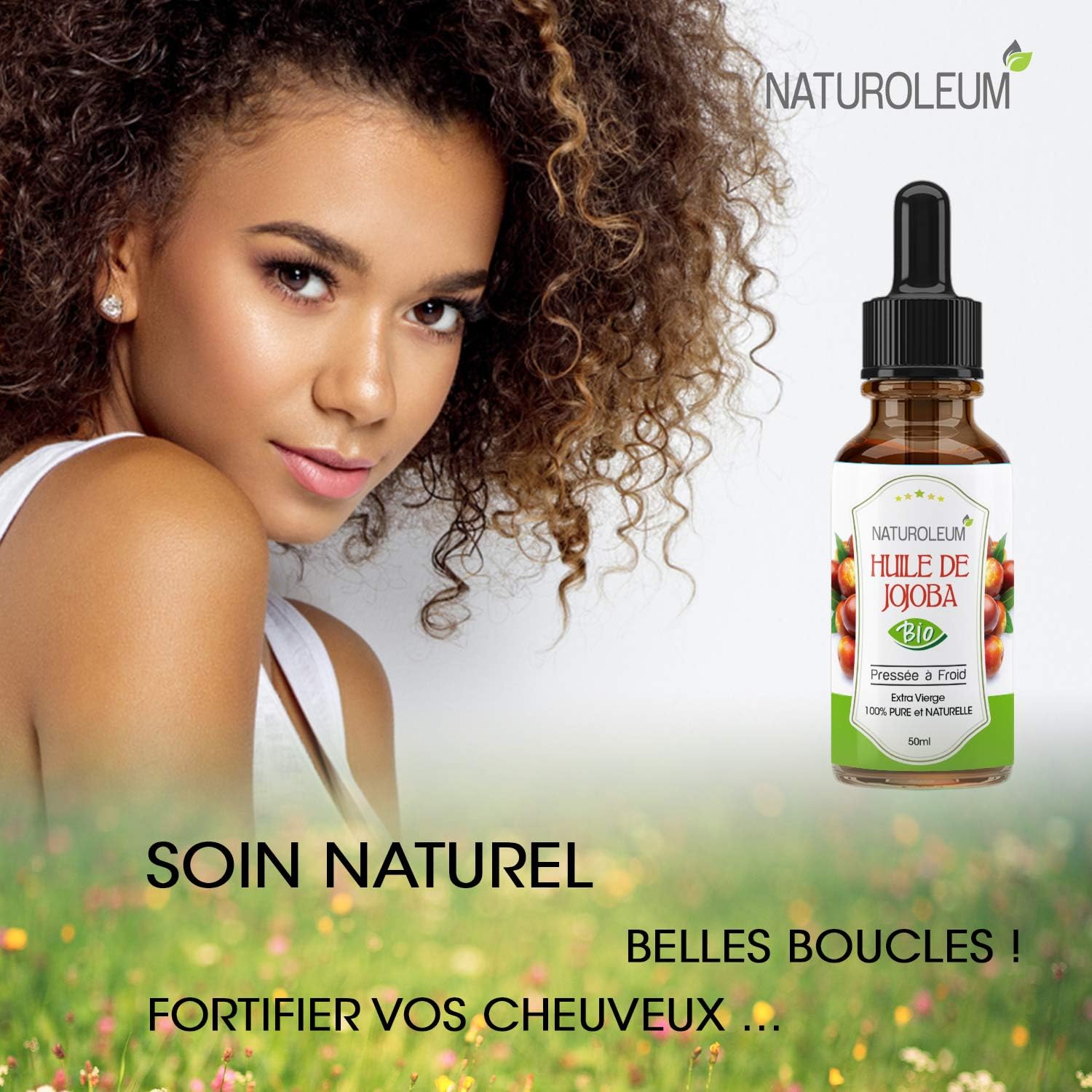 ORGANIC JOJOBA OIL, Pure and Natural, Cold Pressed, Extra Virgin: nourishing care for skin face, hair and beard Vegan (50ml) - Image 3