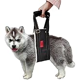 Leather Dog Lift Harness for Small Dogs, Doggie Walking Sling, Dog Sling Belly Support Strap, Pet Assist Harness for Senior,Injured,Disabled Dogs After ACL Surgery S