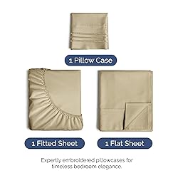 Twin XL Size 3 Piece Sheet Set - Comfy Breathable