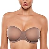 INLYRIC Women's Sheer Strapless Bras Mesh Sexy