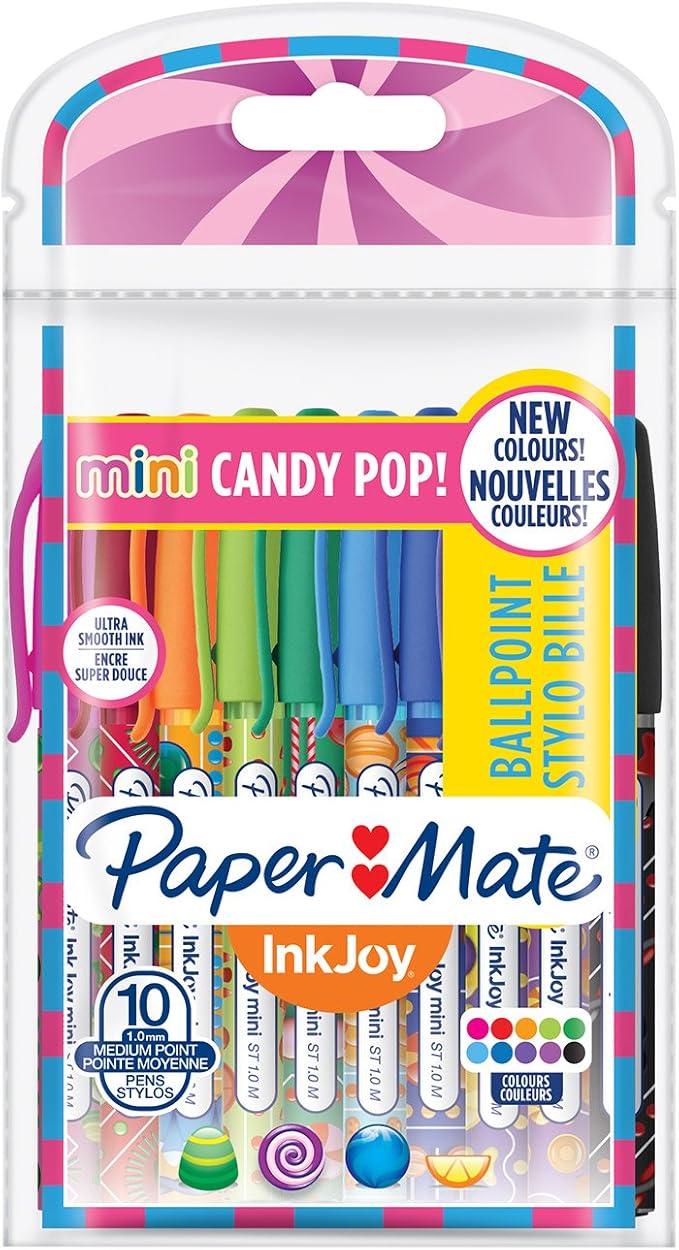 Paper Mate InkJoy Mini Ballpoint Pens Retractable Medium Point (1.0mm