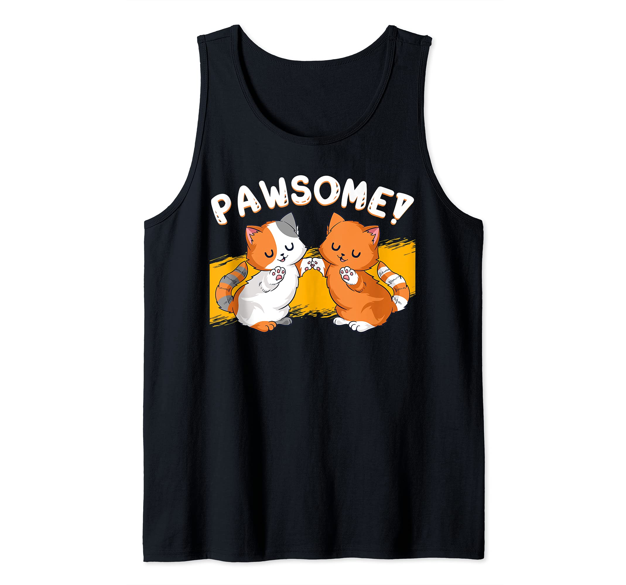 Pawsome Awesome Pets Kawaii Otaku Kitten Claw Pet Meow Cat Tank Top