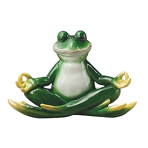 Design Toscano Strike a Pose Zen Yoga Frog Statue