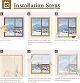 Yotache Window Insulation Kit 1.6m x 10m POF Shrink Film Indoor view 7