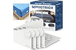 GOVIICTRICH Bed Sheet Holders Straps, Fitted Sheet Straps/Holders Keep Sheets Firm & Tight, Bedsheet Grippers with Enhanced Clips, Bed Sheet Holder Fit All Mattress Size, Easy Installation