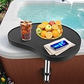 Hot Tub Tray,Hot Tub Drink Holder 360&deg; Rotation | Non-slip Heavy Duty Hot Tub Table Tray,Design Spa Tray Cup Holder for Hot Tub