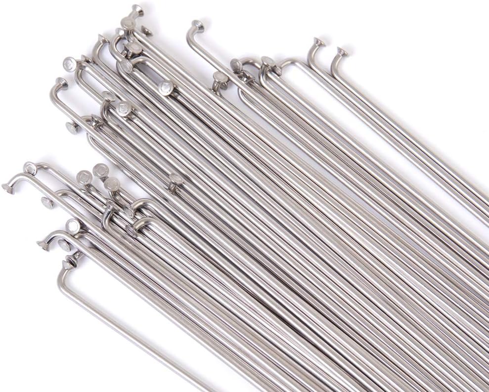 Vocal BMX Stainless Steel Spokes Polished Silver 182mm, Polished Silver