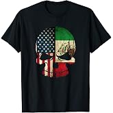 Mexican American Skull Flag T-Shirt