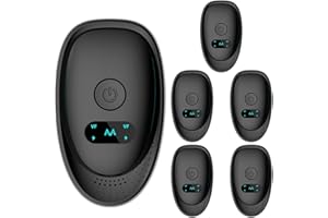 POSI-STERN Ultrasonic Pest & Mouse Repeller Indoor, Ultrasonic Repellent Plug in, Mouse, Roach, Rodent, Bugs, Mosquito, Spider, Ant for Home, Kitchen, Office, Warehouse, Hotel 6 Packs Black