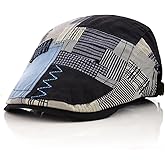 MOACC M Men's Beret Hat Cotton Buckle Adjustable Newsboy Hats Cabbie Gatsby Cap