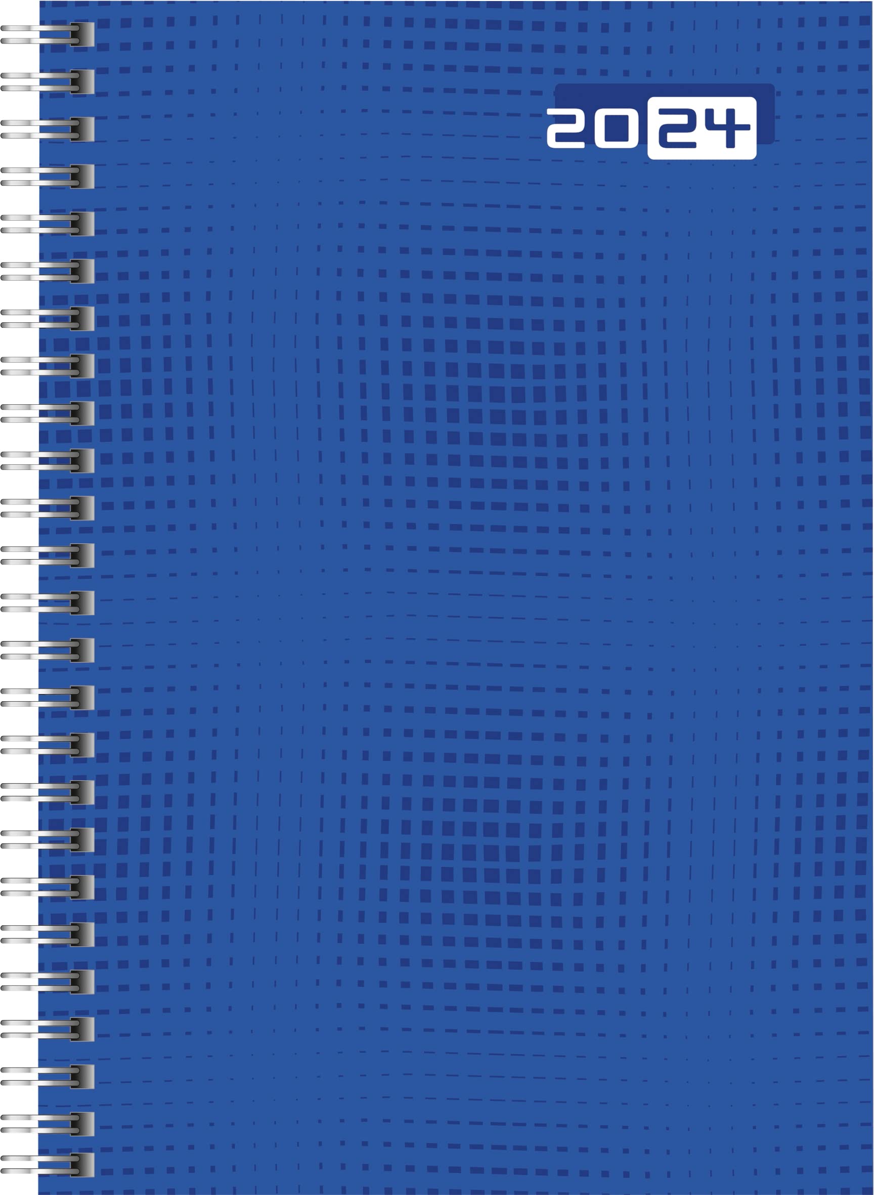rido/idé Weekly calendar model futura 2 2024, Desk Planner, 2 pages = 1 week, sheet size 14.8 x 20.8 cm, blue