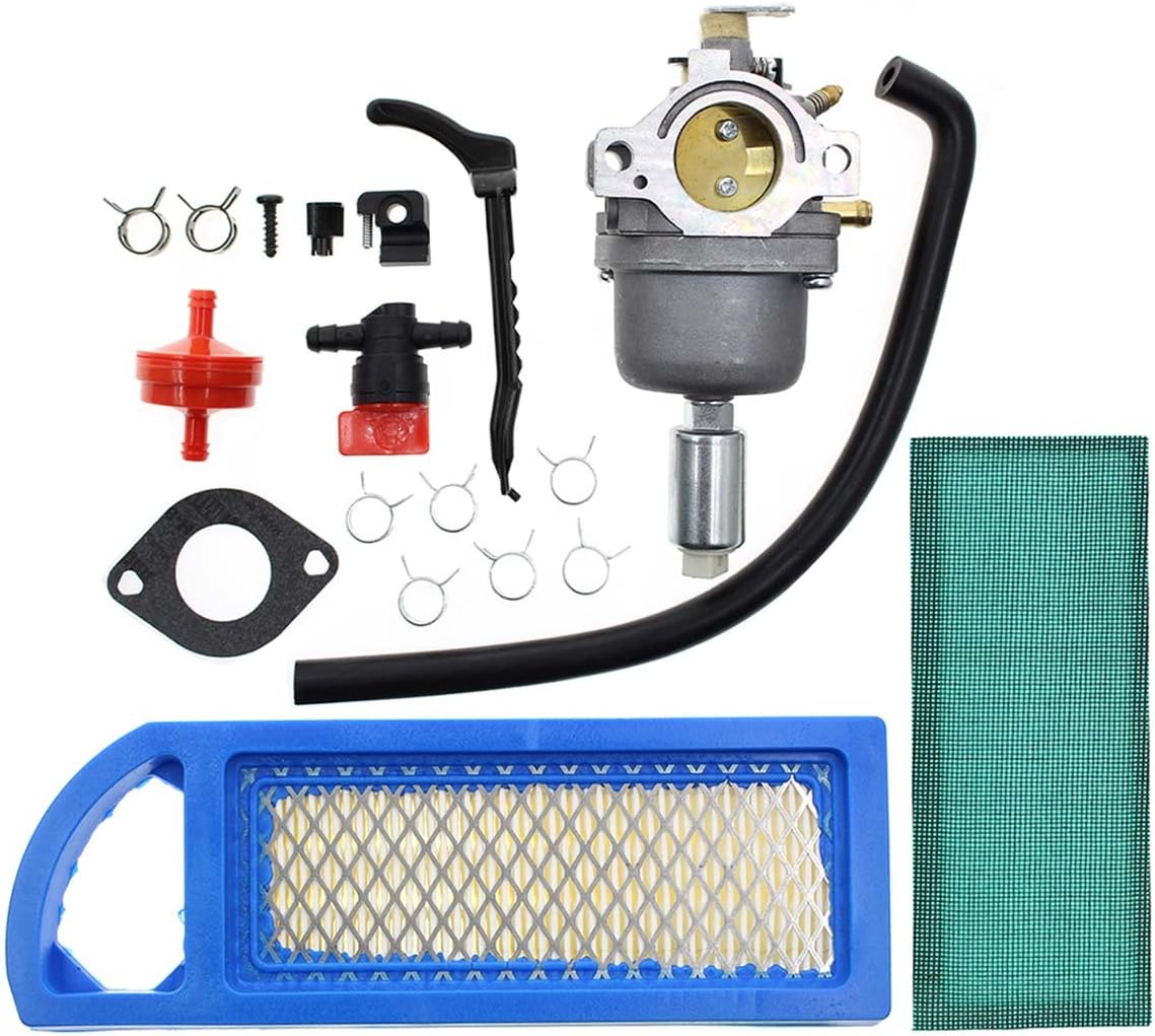 Carbhub 791858 Carburetor for Briggs & Stratton 792358 791858 794572 799727 698620 793224 697190 697141 14hp 15hp 16hp 17hp 17.5 HP 18hp Craftsman Lawn Tractor Mower with Air Fuel Filter: Automotive