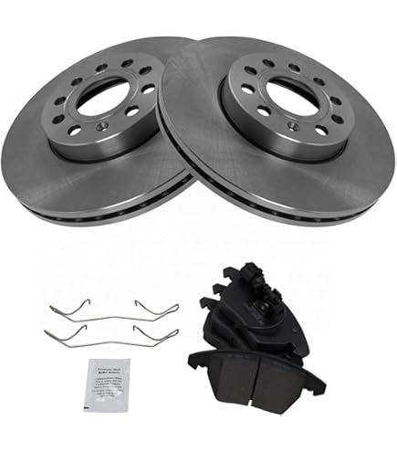 POWERSTOP KOE5334 Front Brake Kit - OE Rotors & Ceramic Pads For Buick, Chevy, GMC, Saab. Easy Bolt-On Upgrade!