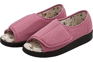 Silverts Women's Open Toe Shoes Extra Wide Adjustable Diabetic Sandals Comfort Footwear