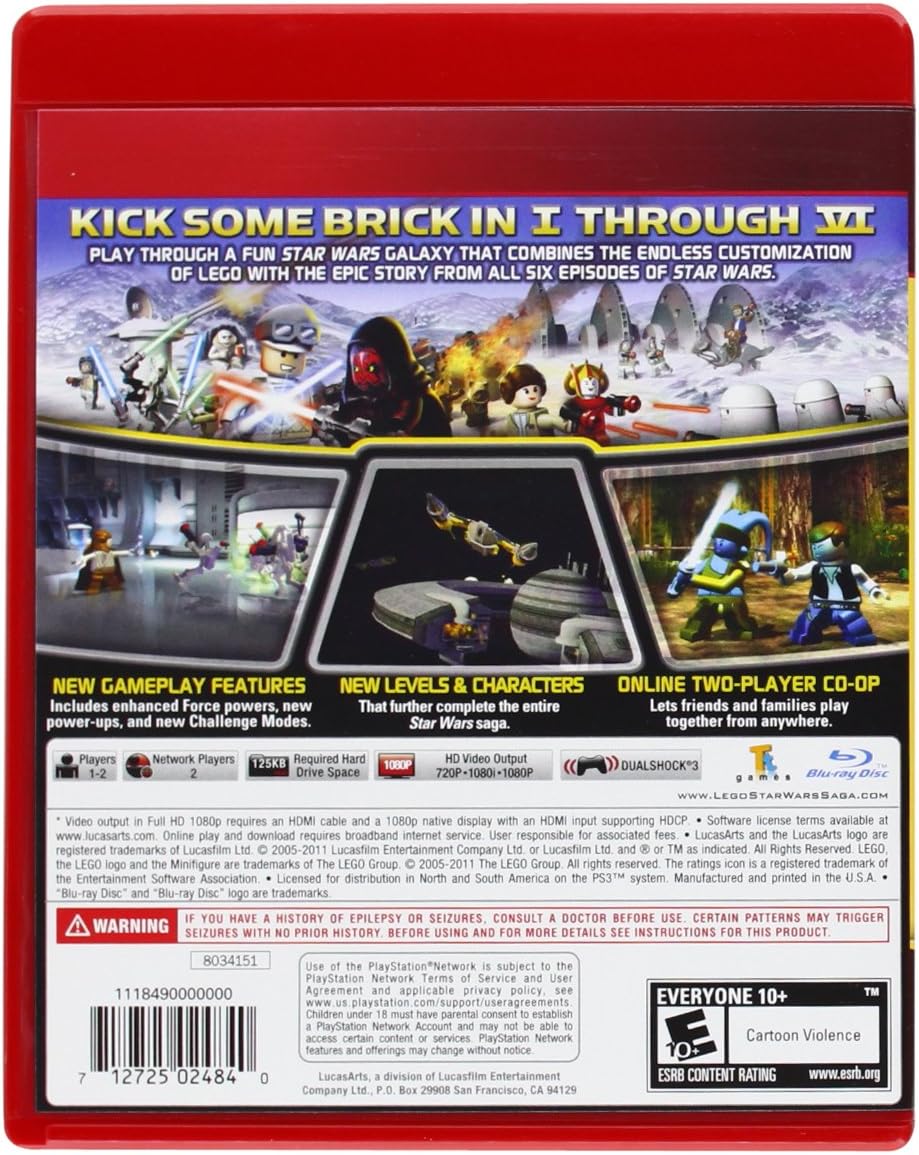 Lego Star Wars Complete Saga Ps3 Amazon Co Uk Pc Video Games