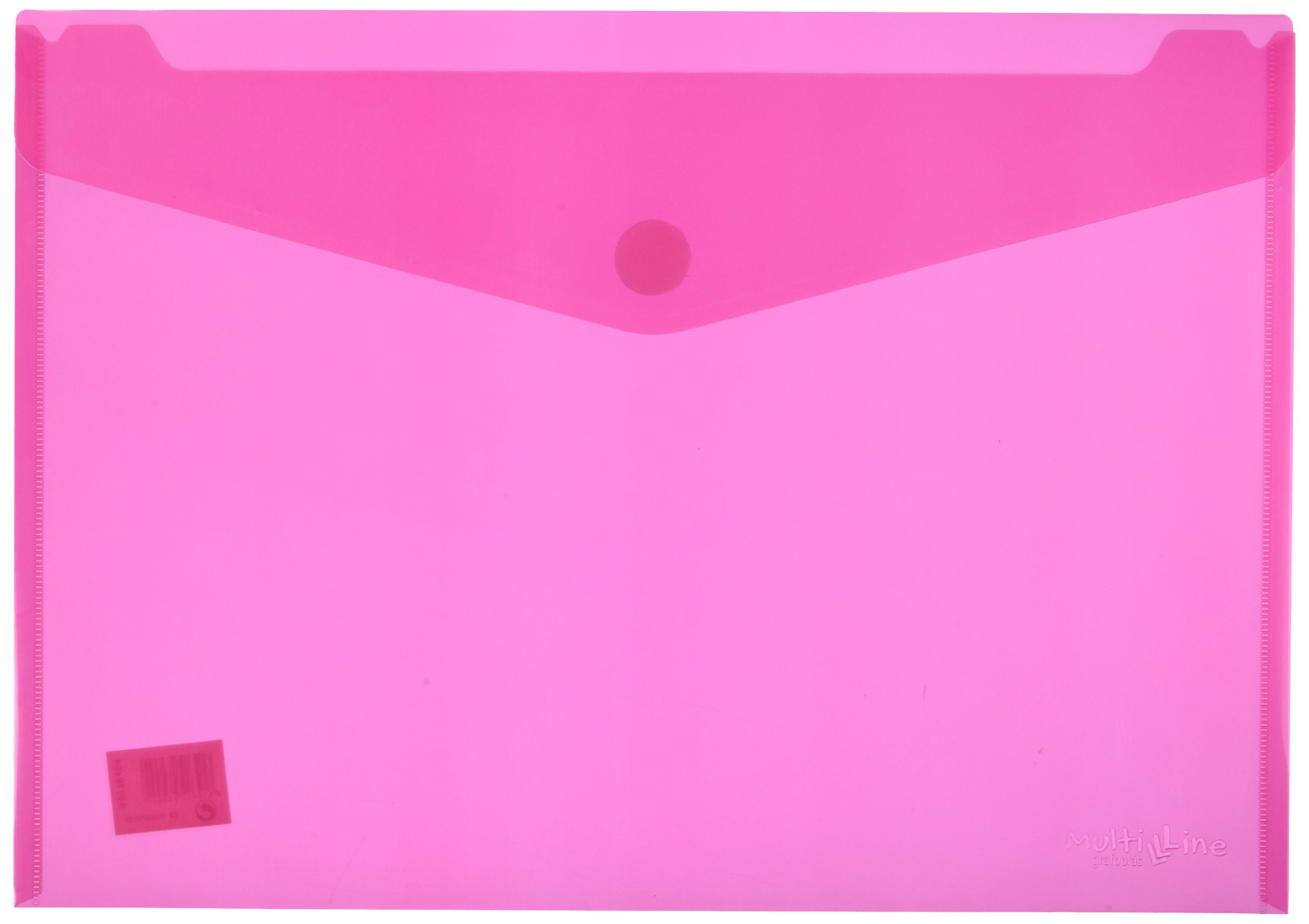 04872454-PACK 5 ENVELOPES PP MULTILINE A3 Fuchsia