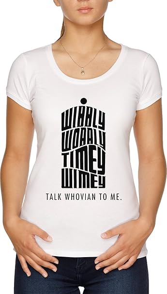 Talk Whovian to Me Damen T-Shirt Weiß