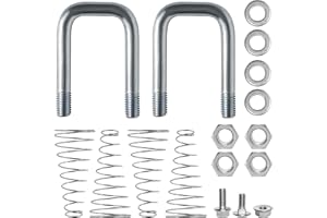 XIHU 1900-2-1600 Replacement Safety Chain Trailer U-Bolt Kit for B&W Gooseneck Turnover Ball Hitches