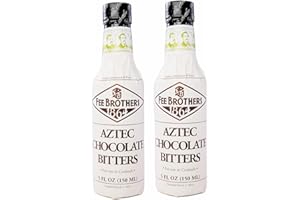 MULMEHË Exclusive Recipe Guide and Fee Brothers Aztec Chocolate Bitters Gift Bundle, 2 Bottles