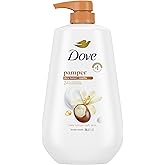 Dove Body Wash with Pump Pamper Shea Butter & Vanilla for 24hr Lotion-Soft Skin Moisturizing Skin Cleanser with No Sulfates No Parabens 30.6 oz