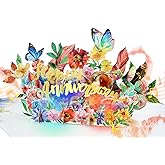 FaCraft Large Anniversary Card for Couple - 3D Pop Up Music & Light Valentines Wedding Anniversary Card Gifts with Envelope, Blank Insert and Seal, for Spouse Husband Wife Him Her