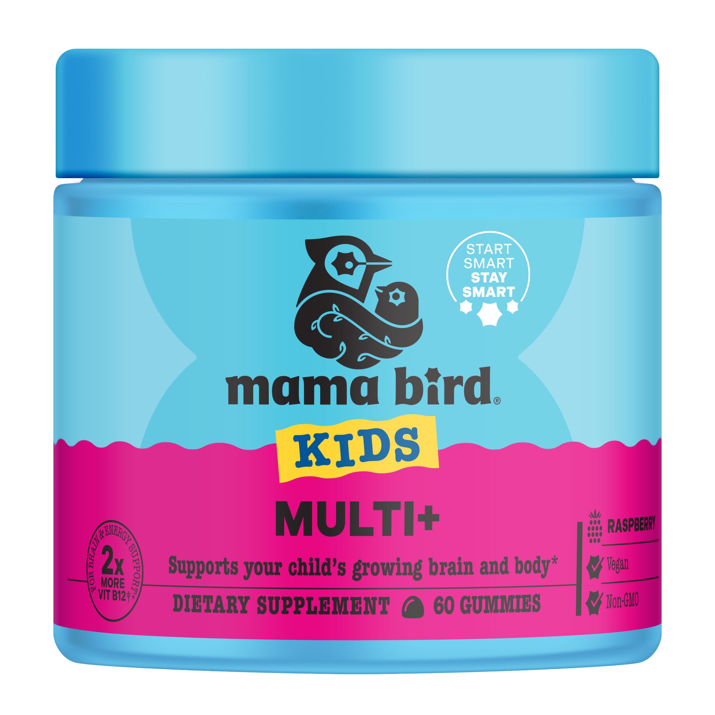 Mama Bird Multi+ Gummies (Raspberry)