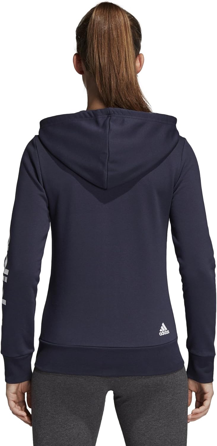 adidas essentials linear full zip hoodie