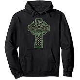 Irish Claddagh Ring Celtic Cross Pullover Hoodie
