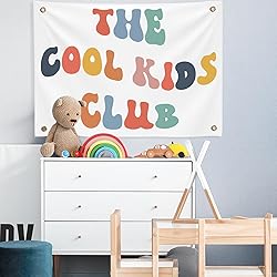Yinkin The Cool Kids Club Wall Banner Playroom