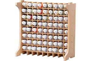 Bucasso Plastic Model Tool Storage Large Capacity Paint Rack MDF Material Paint Rack Paint Rack Holds 72 Pieces Craft Paint Storage Compatible Vallejo Modular Paint Rack for Miniature Paint Set GK12