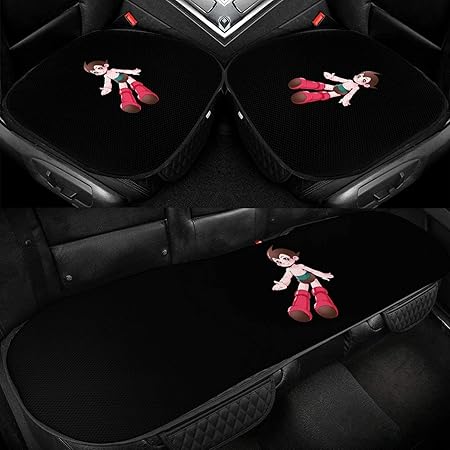 Amazon 鉄腕アトム 3 人気 の多機能 車のアイスクッション 車のアイスシルククッションのスリーピースセット 4シーズン対応 通気性カー シートクッション 3d アイスシルククール クラシック カー シートクッション シートカバー 車 バイク