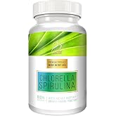 ACTIF 100% Ocean Cleaned Organic Chlorella and Spirulina, Non-GMO, Best Detox and Vegan Diet Supplement, Made in USA - 120 Tablets