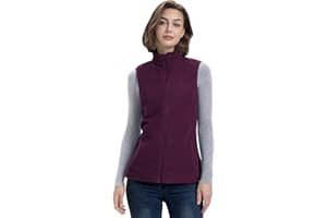 33,000ft Women's Fleece Vest, Lightweight Warm Polar Soft Vests Outerwear with Zip Up Pockets, Sleeveless Jacket for Winter