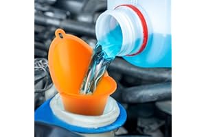 Long-Neck Oil Funnel Automotive & Motorcycle Multi-Function Plastic Material,Anti-Splash Oil Filling Universal Auto Tool