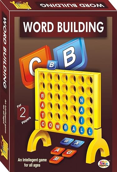 Ekta Word Building Board Game Family Game, Multi Color