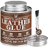 Leather Glue, 130ml Waterproof High Strength Adhesive, Clear Flexible Repair Cement for Bonding Between Sofas, Car Seats, Saddles, Crafting, DIY Projects