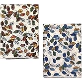 Pemilosci 2 Pack 100% Cotton Bandana Headband, Head Wrap, Protective Coverage, Hair Neck Scarf for Men, Women 23 x 23 inch